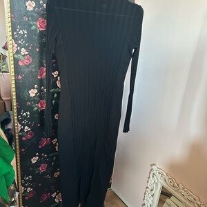 Vince Black Long Sleeve Dress